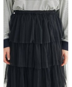 Green Parks ・ＥＬＥＮＣＡＲＥ　ＤＵＥ　ティアードラメチュールスカート