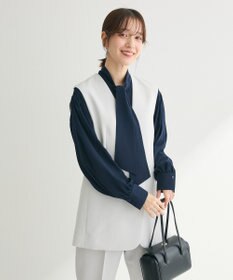 Green Parks ef-de ボウタイブラウス