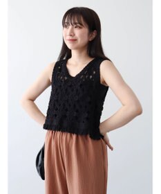 Green Parks かぎ針編みニットベスト