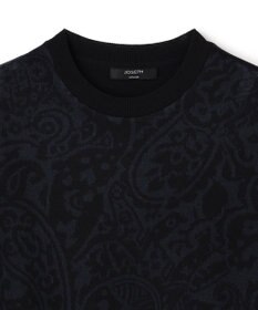 JOSEPH HOMME オリエンタルジャガードニットブロック　クルーネック半袖カットソー