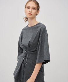 uncrave プレーンジャージー 2WAYレースアップトップス