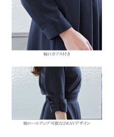 Tiaclasse L 【洗える】小顔効果も期待できるスキッパーシャツワンピース