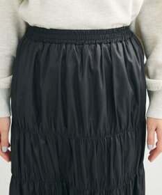 Green Parks チンツ加工シャーリングスカート