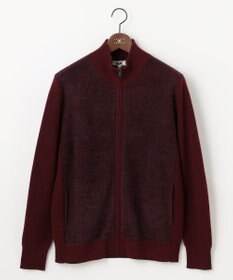 JOSEPH ABBOUD 【イタリア糸使用/洗える】メリノブレンドモール ジップ ニット ブルゾン