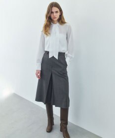 BEIGE， STOW / スカーフボウタイブラウス