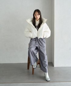 earth music&ecology 2wayパファー ショートブルゾン