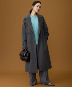 自由区 L 【SHIHOさん着用】Super100sライトビーバーロング コート