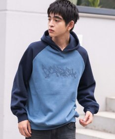 WEGO ラグランプルパーカー