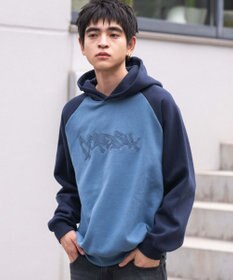 WEGO ラグランプルパーカー