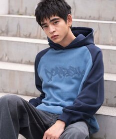 WEGO ラグランプルパーカー