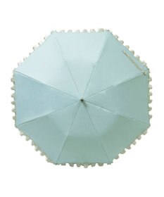 MOONBAT 【一級遮光/晴雨兼用】LANVIN en Bleu (ランバン オン ブルー)  折りたたみ日傘 シャイニーフリル 遮光 遮熱 UV