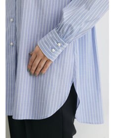 Green Parks パール釦ストライプシャツ