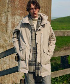 JOSEPH ABBOUD 【John Scott・スコットランド製・英国王室御用達】ブリティッシュウール マフラー