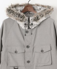 JOSEPH ABBOUD MOUNTAIN 【撥水/ライナードッキング対応】スライバー カモフラージュコンビ パーカー