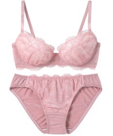 AMPHI ブラジャー ショーツセット まる胸メイク 推し活・推し事応援 Aカップあり 【ブラショーツセット】 上下セット ブラ BBJ201 アンフィ／ワコール