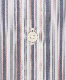 J.PRESS MEN オーガニックコットン ダブルチューブマルチストライプ シャツ