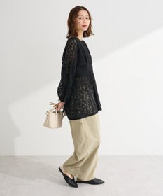 Green Parks メッシュレースタック入りプルオーバー