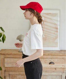 WEGO 【ANGIE VINTAGE】ワンポイント刺繍ロゴTシャツ