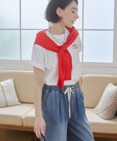 WEGO 【ANGIE VINTAGE】ワンポイント刺繍ロゴTシャツ