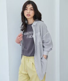 ANY シアーストライプシャツ