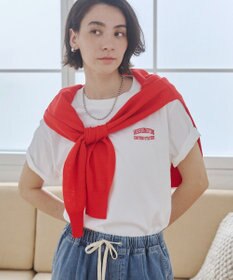 WEGO 【ANGIE VINTAGE】ワンポイント刺繍ロゴTシャツ