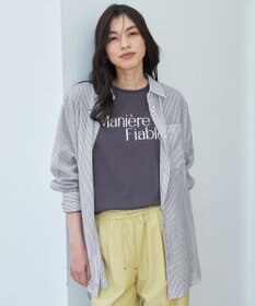 ANY シアーストライプシャツ