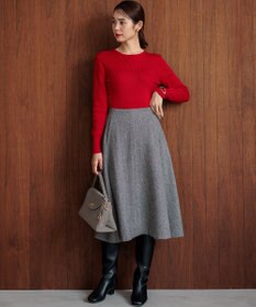 組曲 シックツイード フレアスカート