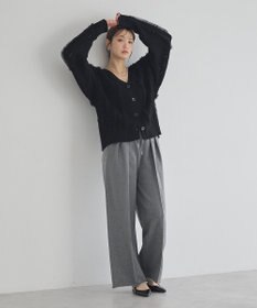 earth music&ecology チュールフリルニットカーディガン