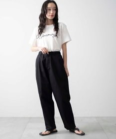 WEGO 【ユニセックス着用ITEM/ウエストゴム/手洗い可】チノイージーワイドパンツ