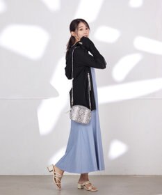 Tiaclasse L 【洗える】裾フレアAラインワンピース