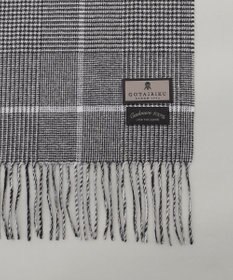 GOTAIRIKU 【カシミヤ100％】 幅広 マフラー_グレンチェック柄(40×180)