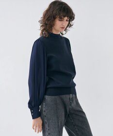 BEIGE， 【洗える・Precious3月号掲載】PROTEA / 異素材バックタイディティールニット