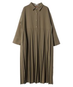 Green Parks armonia．プリーツシャツワンピース