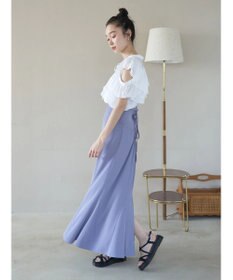 earth music&ecology バックレースサイドリブマーメイドスカート