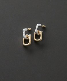 AMERICAN HOLIC コンビカラースクエアピアス