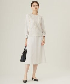 自由区 L 【19号サイズまで展開・セットアップ対応】トリアセダブルクロスフレア スカート