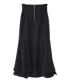 earth music&ecology サイドリブ切替バックレースアップスカート