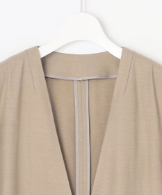 自由区 【XSサイズ～/洗える/セット可】キュプラリネンシャンタン ノーカラージャケット