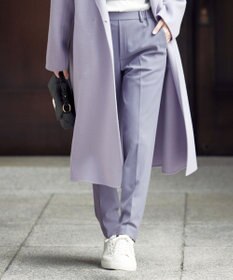 自由区 L 【撥水加工・洗える】TRギャバ裏起毛テーパード パンツ