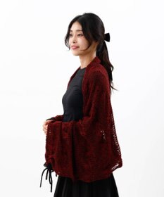 AURORA 【 ANNA SUI（アナ スイ）】リボン付きセミストール(WASH)