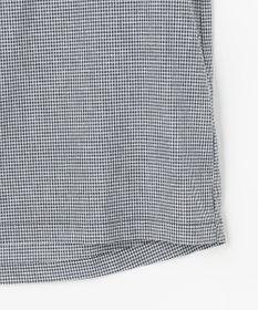 J.PRESS LADIES リネンminiチェック バンドカラー ブラウス