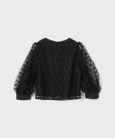 GRACE CONTINENTAL チュールリボン刺繍トップ