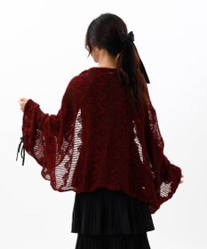 AURORA 【 ANNA SUI（アナ スイ）】リボン付きセミストール(WASH)