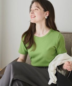 WEGO 【洗える/SML】コンパクトリブT