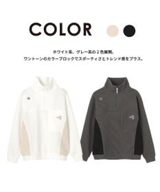 PW CIRCULUS 今が旬トップス！【ドライな肌触り / UV遮蔽率98.9% UVカット / ストレッチ】【WOMEN】ワッフルハーフジップ  ゴルフウェア レディース