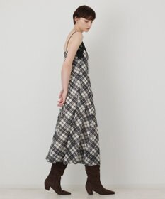 GRACE CONTINENTAL チェックプリントキャミワンピース