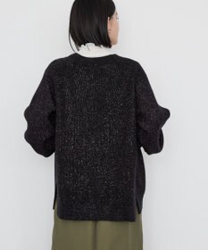 AMERICAN HOLIC バイパチラメ入りＶネック片畦ニットカーディガ