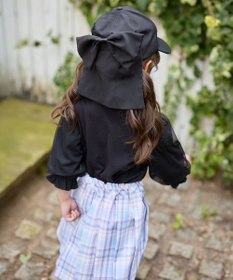 ANY KIDS 【日よけ付き】リボンキャップ