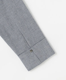 J.PRESS LADIES リネンminiチェック バンドカラー ブラウス