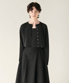 GRACE CONTINENTAL ラメシアーショートニットカーディガン